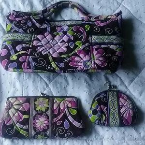 3 Piece Vera Bradley Lot Purple Punch